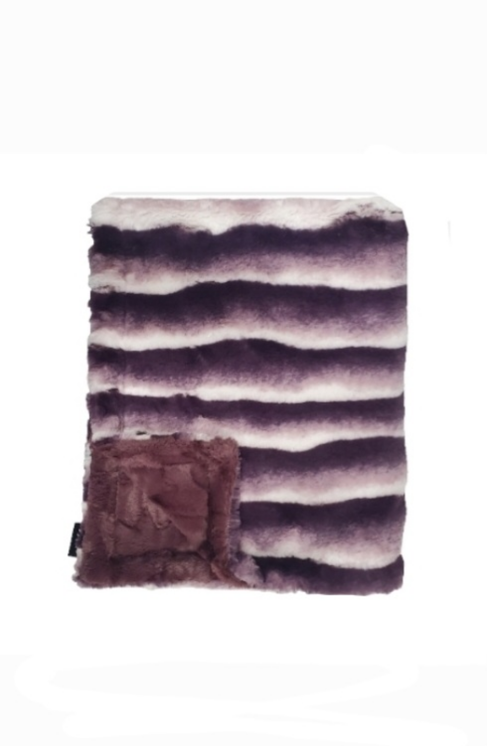 Plush Waves Merlot Minky Blanket