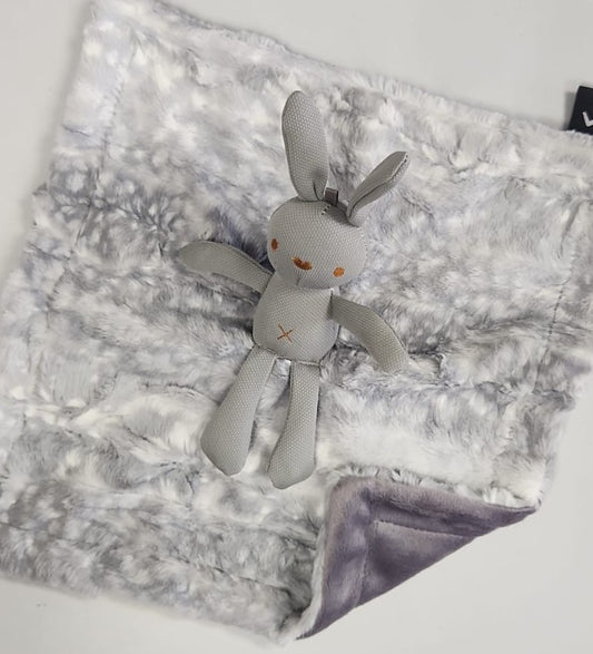 Cibirian Grey Bunny Mini Minky Lovey