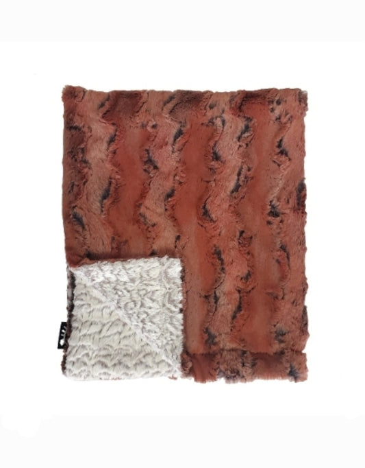 Burnt Rust Minky Blanket