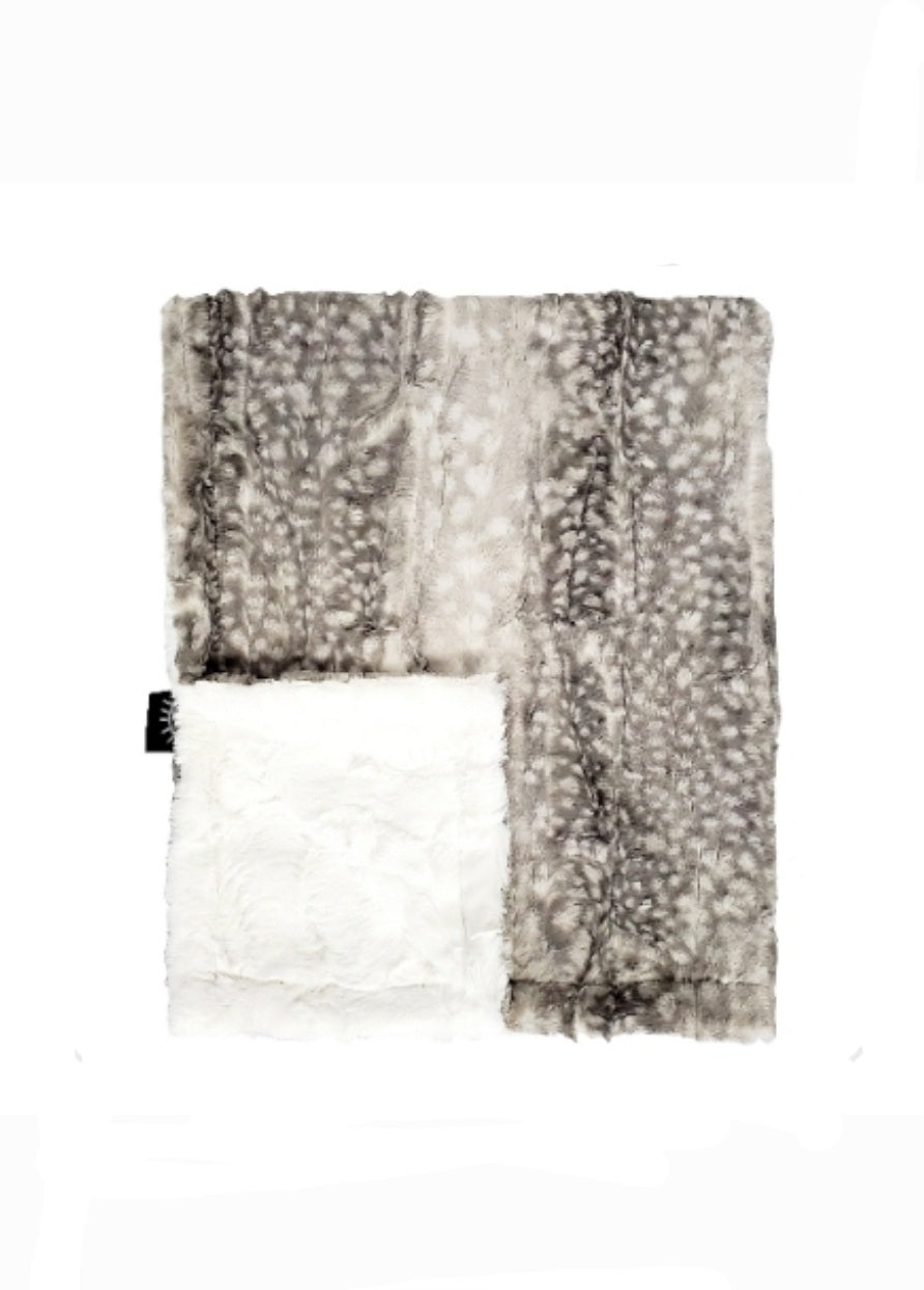 Cibirian Leopard Stone Minky Blanket