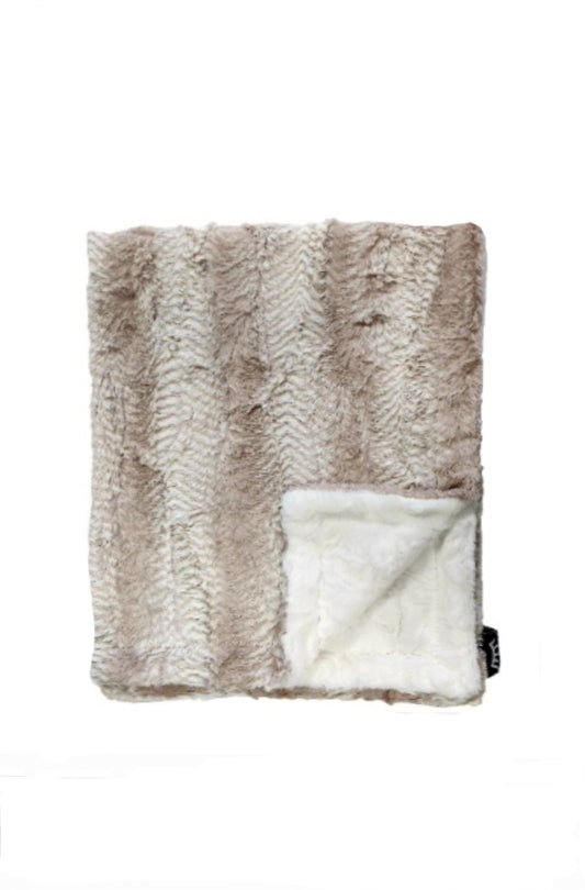 Elegant Taupe Minky Blanket