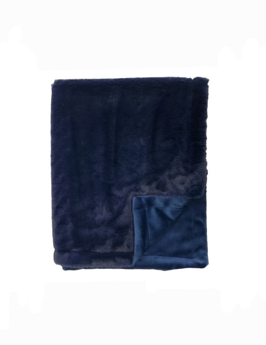 Seal Navy Minky Blanket