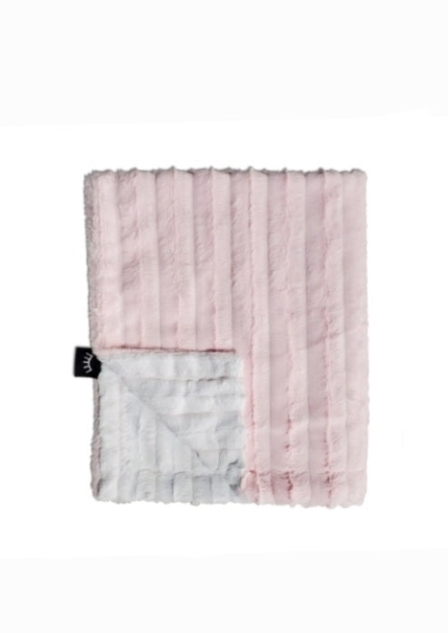 Snowhite Pink Minky Blanket