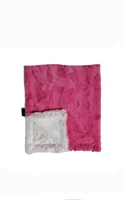 Fuschia Frost Minky Blanket