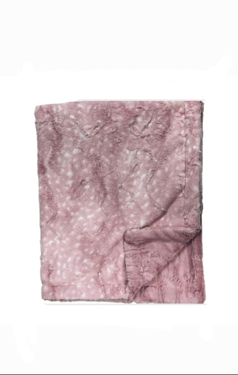 Doe Woodrose Minky Blanket