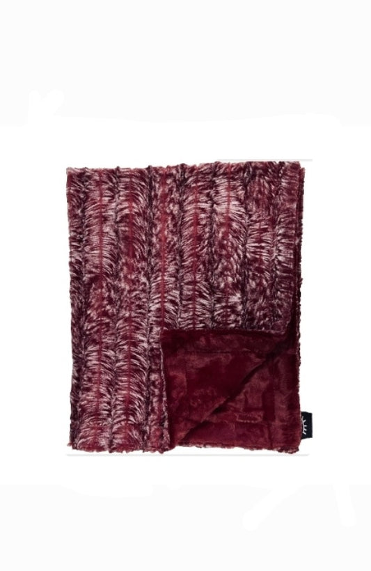 Hawk Merlot Minky Blanket