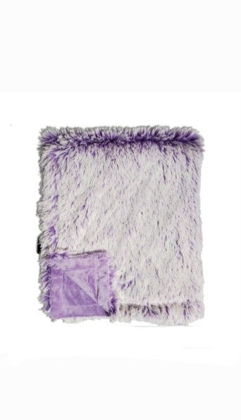 Shaggy Violet Minky Blanket