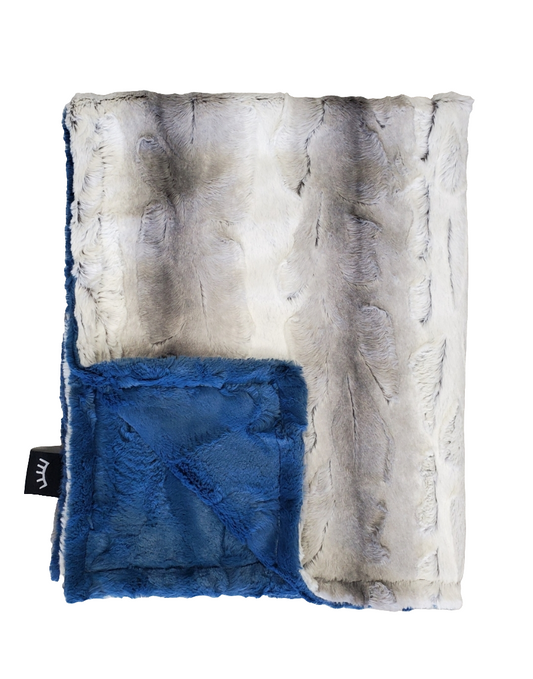 Ombre Minky Blanket Cobalt