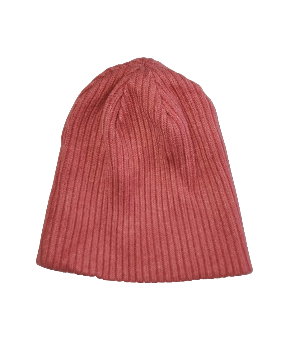 Flamingo Ribbed Cotton Beanie Hat