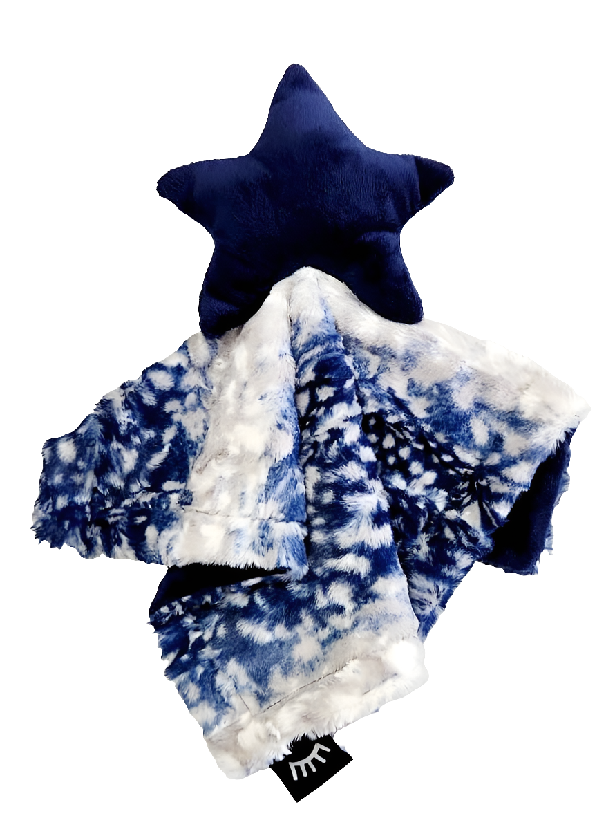 Cibirian Navy Star Minky Lovey