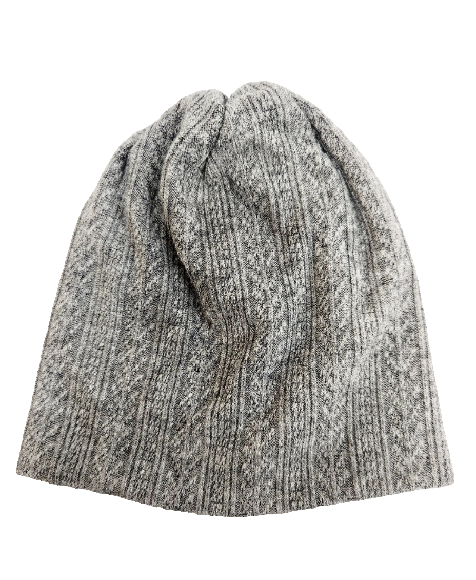 Cable Melange Cotton Beanie Hat