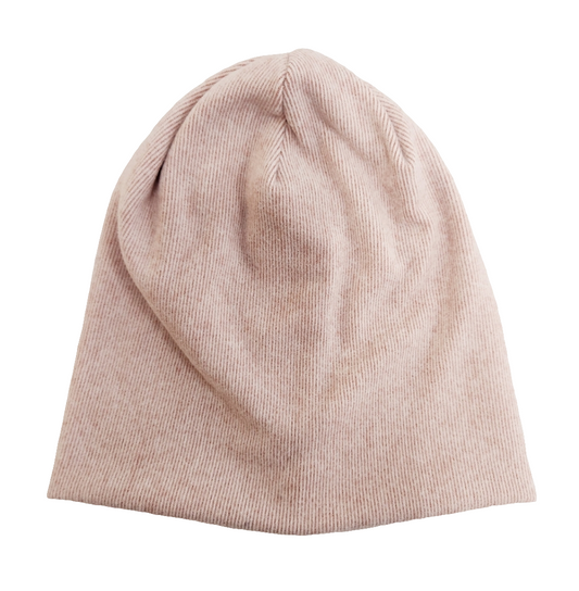 Softest Mauve Cotton Beanie Hat