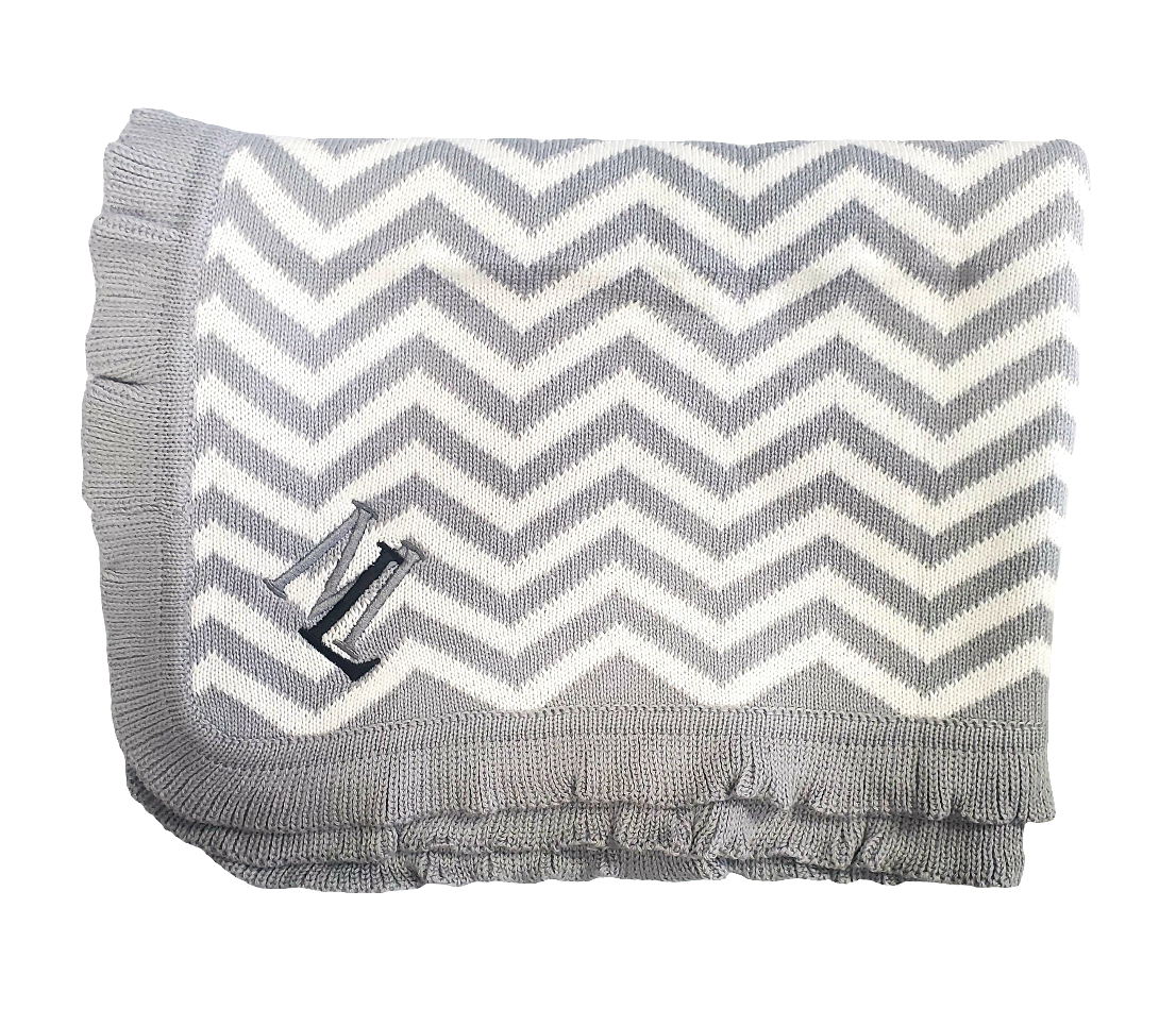 SAMPLE Cotton Blanket - Grey. With ML logo on it (Final Sale)