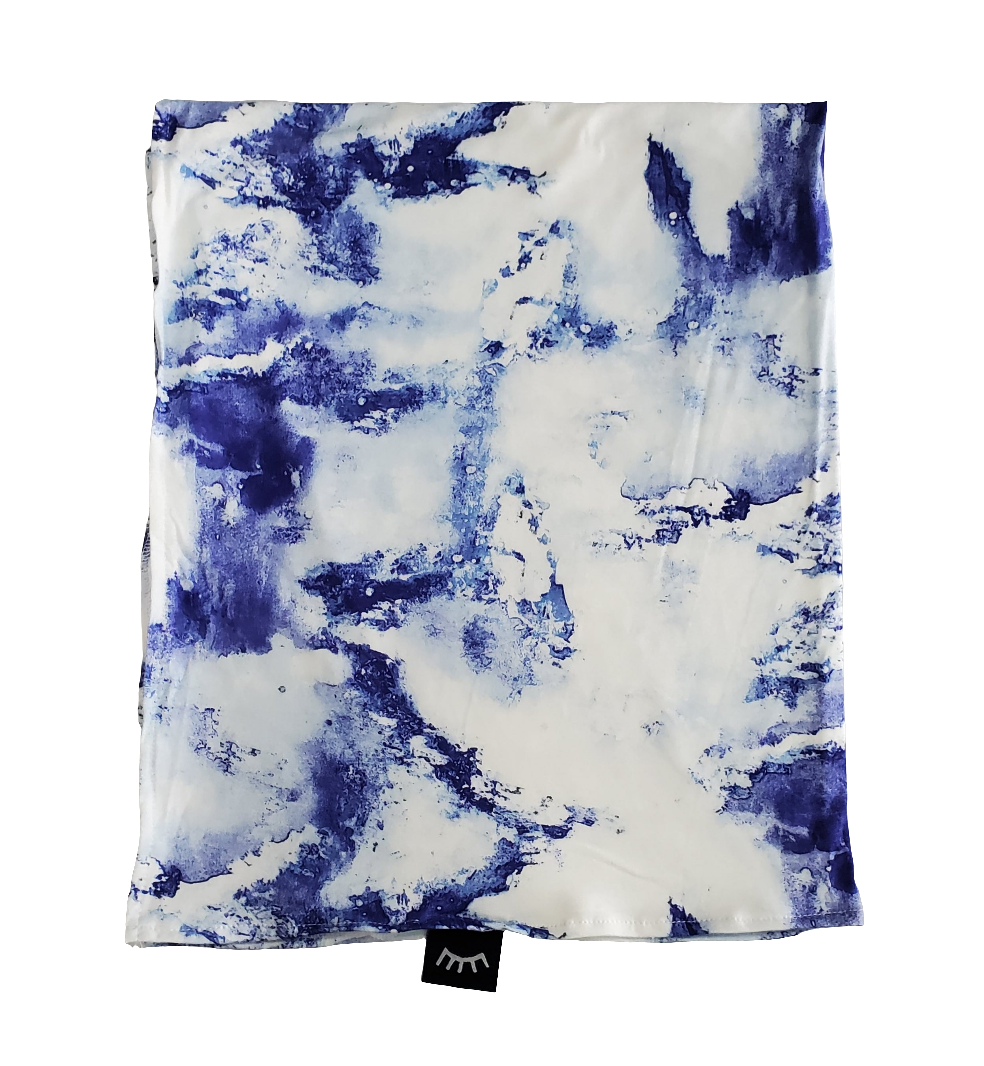 SAMPLE -  Tiedye Bluebelle Bamboo Swaddle (FINAL SALE)