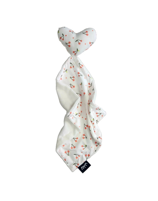 NEW Cherry Heart Cotton Lovey