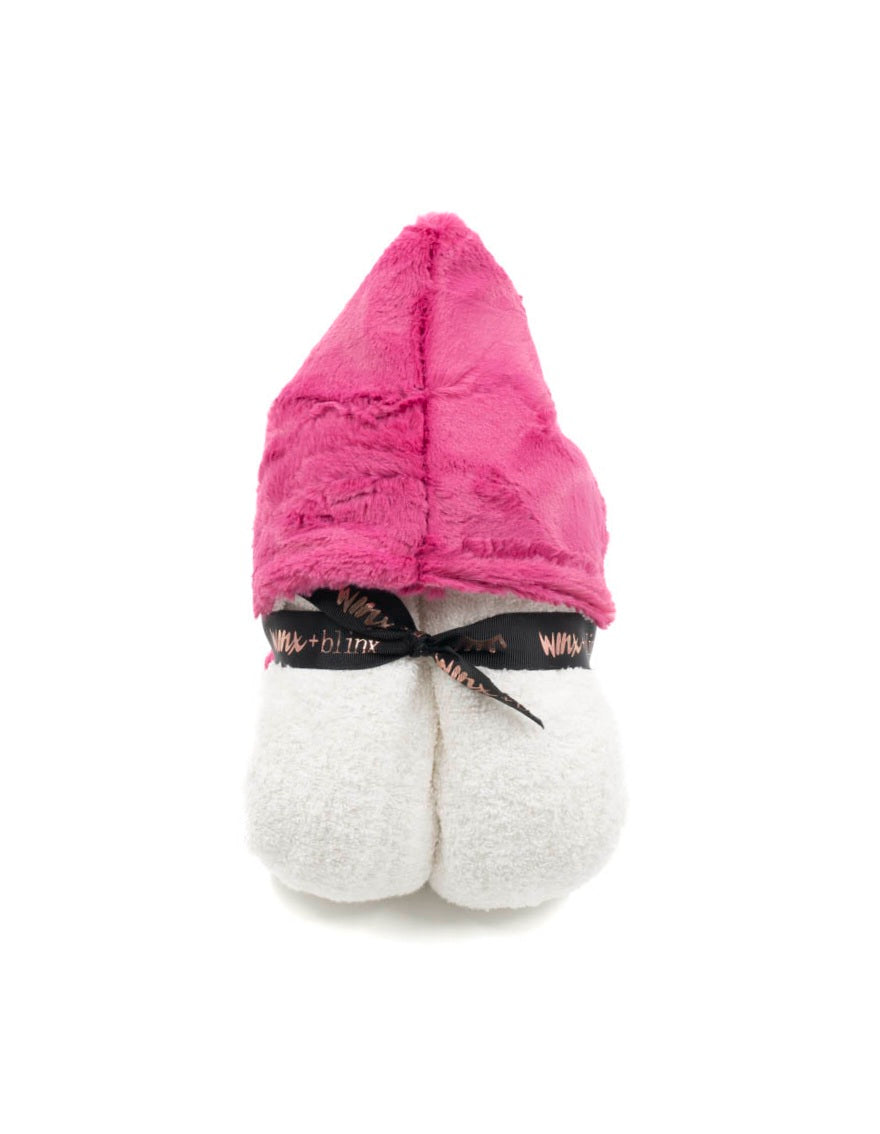 Cozy Fuschia Hooded Towel