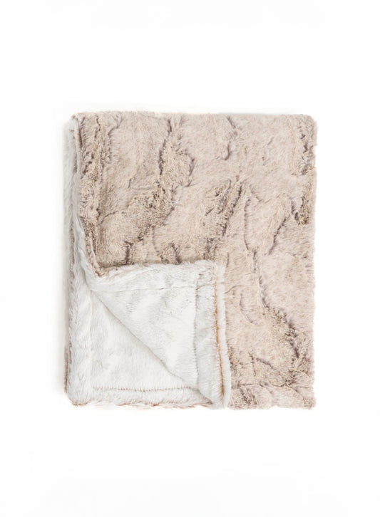 Frosted Taupe Minky Baby Blanket