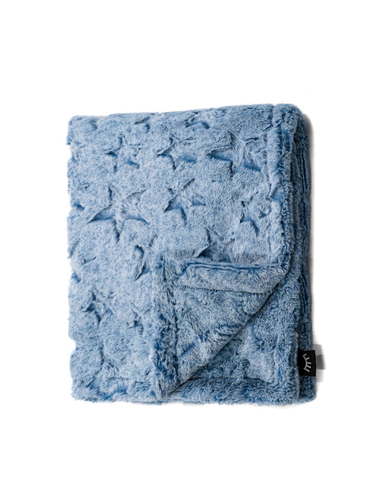 NEW Frosted Chambray Stars Minky Blanket