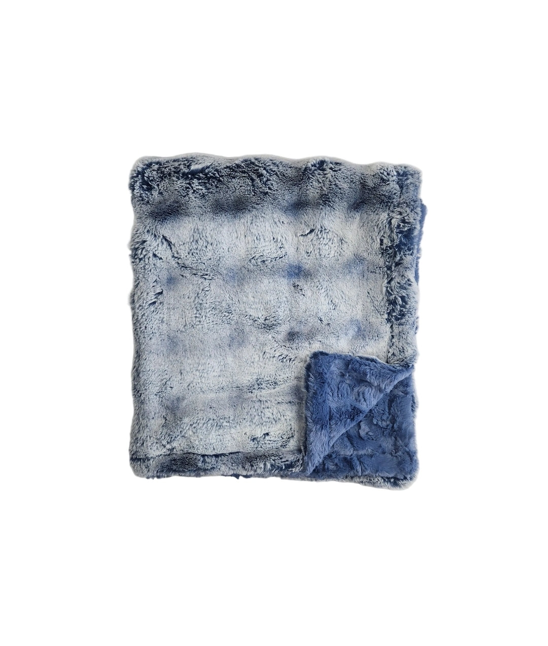 NEW puff Cobalt Minky Blanket