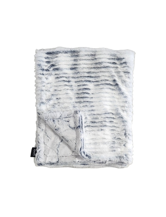 NEW Frosted Ziggy Navy Minky Blanket