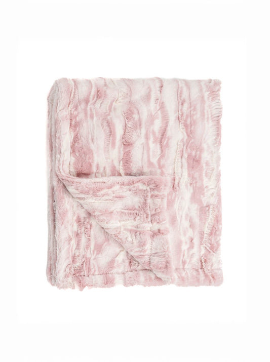 Marble Blush Minky Blanket