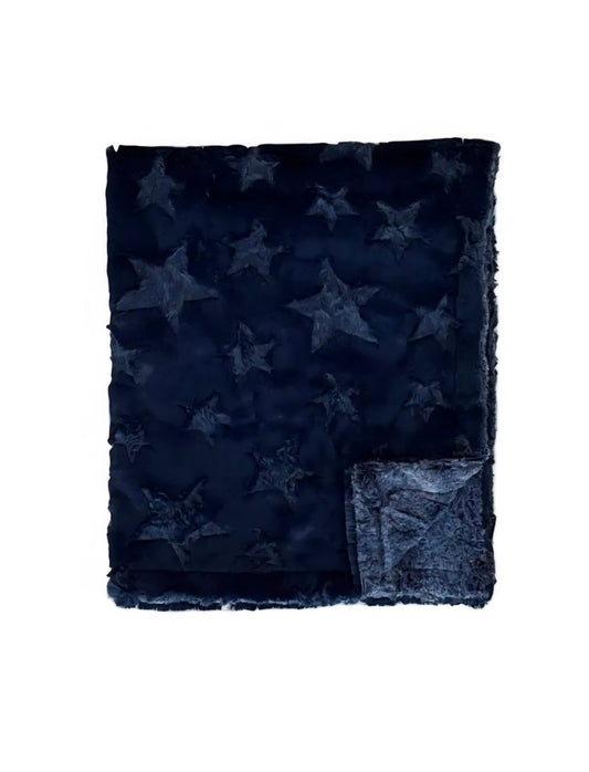 NEW Stars Chambray Minky Blanket