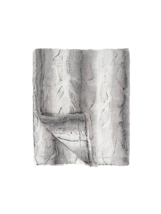 Ombre Silver Minky Blanket