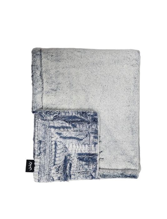 NEW Flurry Navy Minky Blanket
