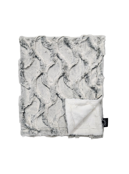 NEW Bailey Chrome Minky Blanket