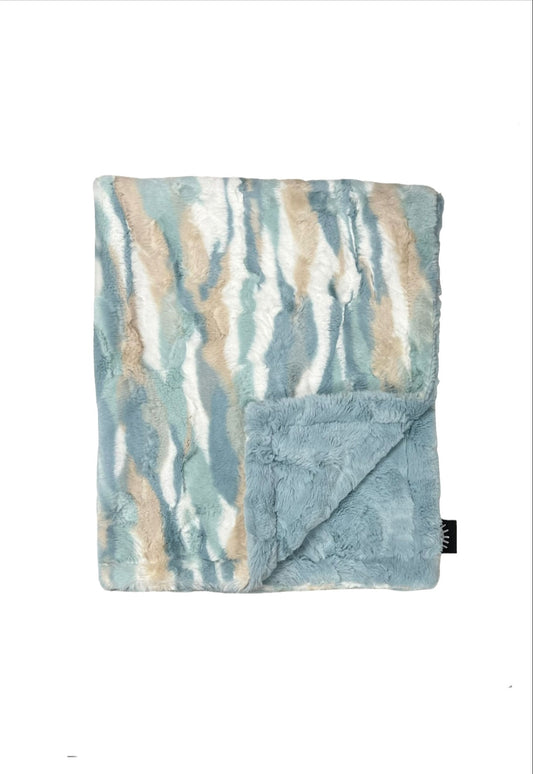 NEW Himalayas Ocean Minky Blanket