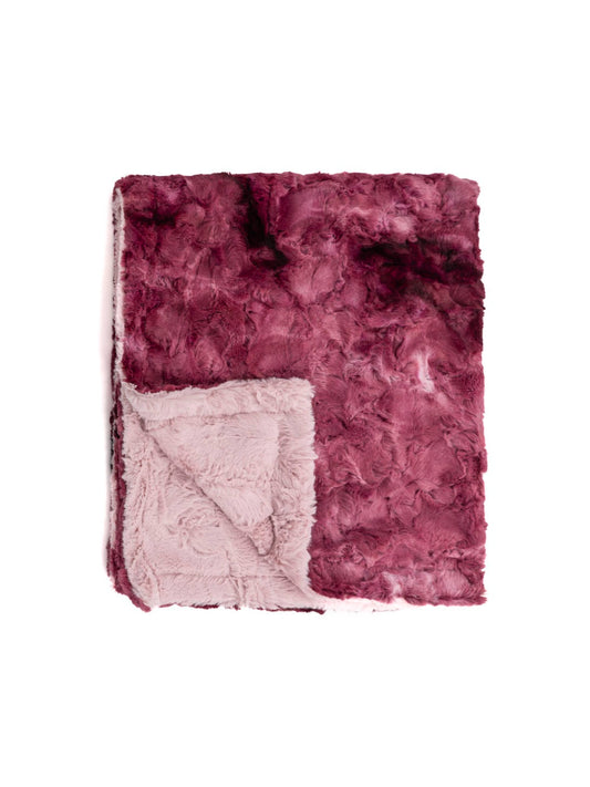 Galaxy Raspberry Mauve Minky Blanket