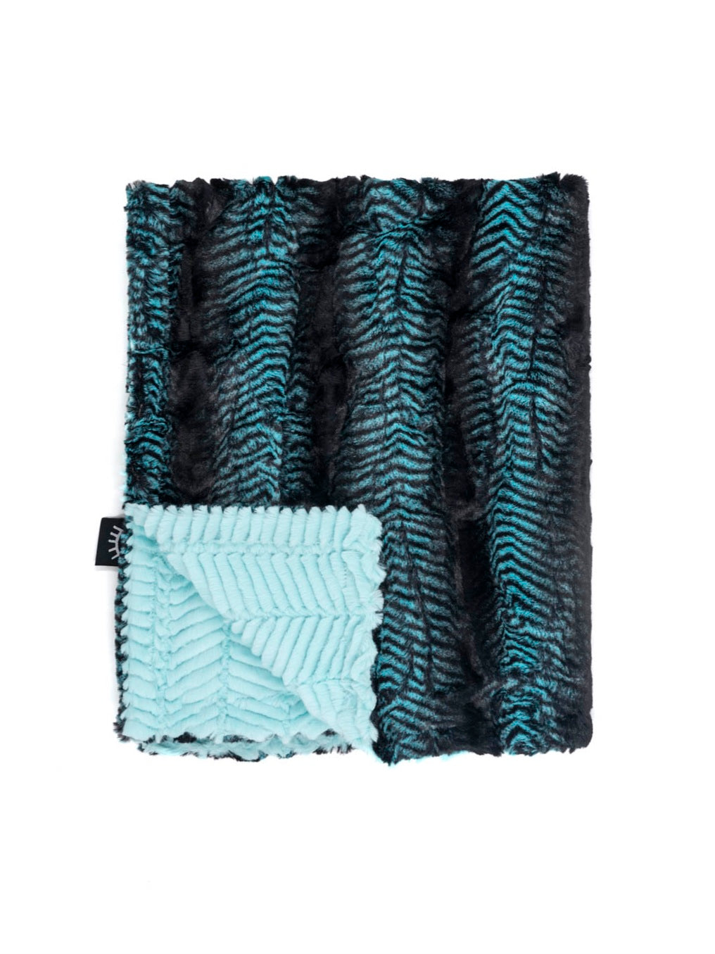 Elegant Aqua Minky Blanket