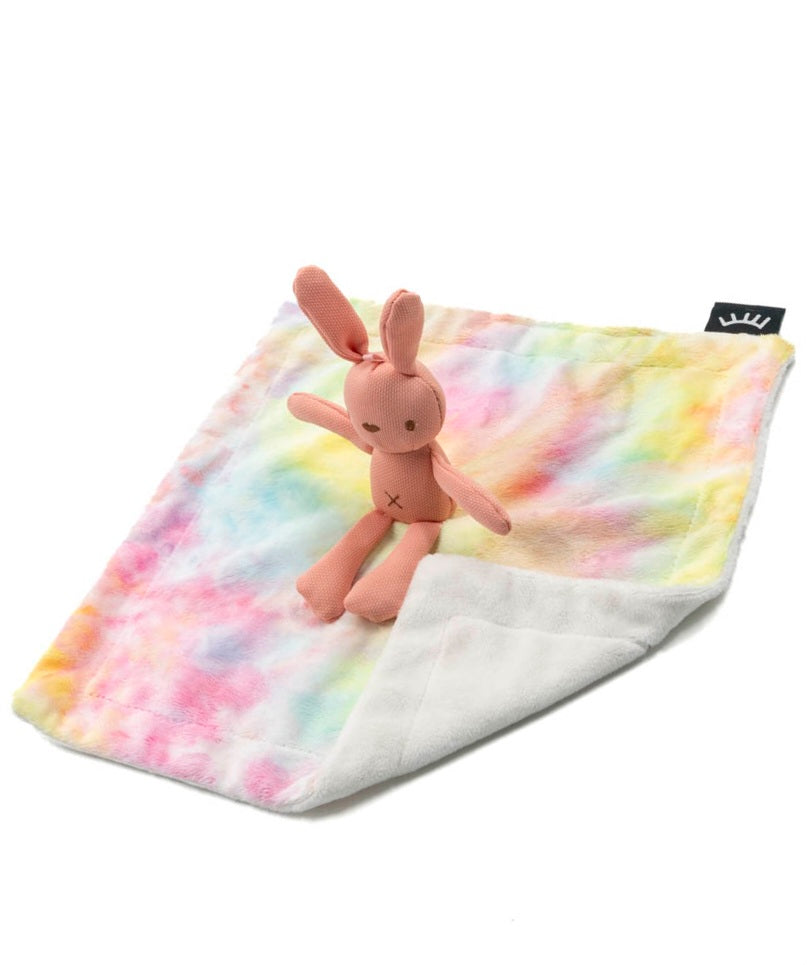 Rainbow Bunny Minky Lovey