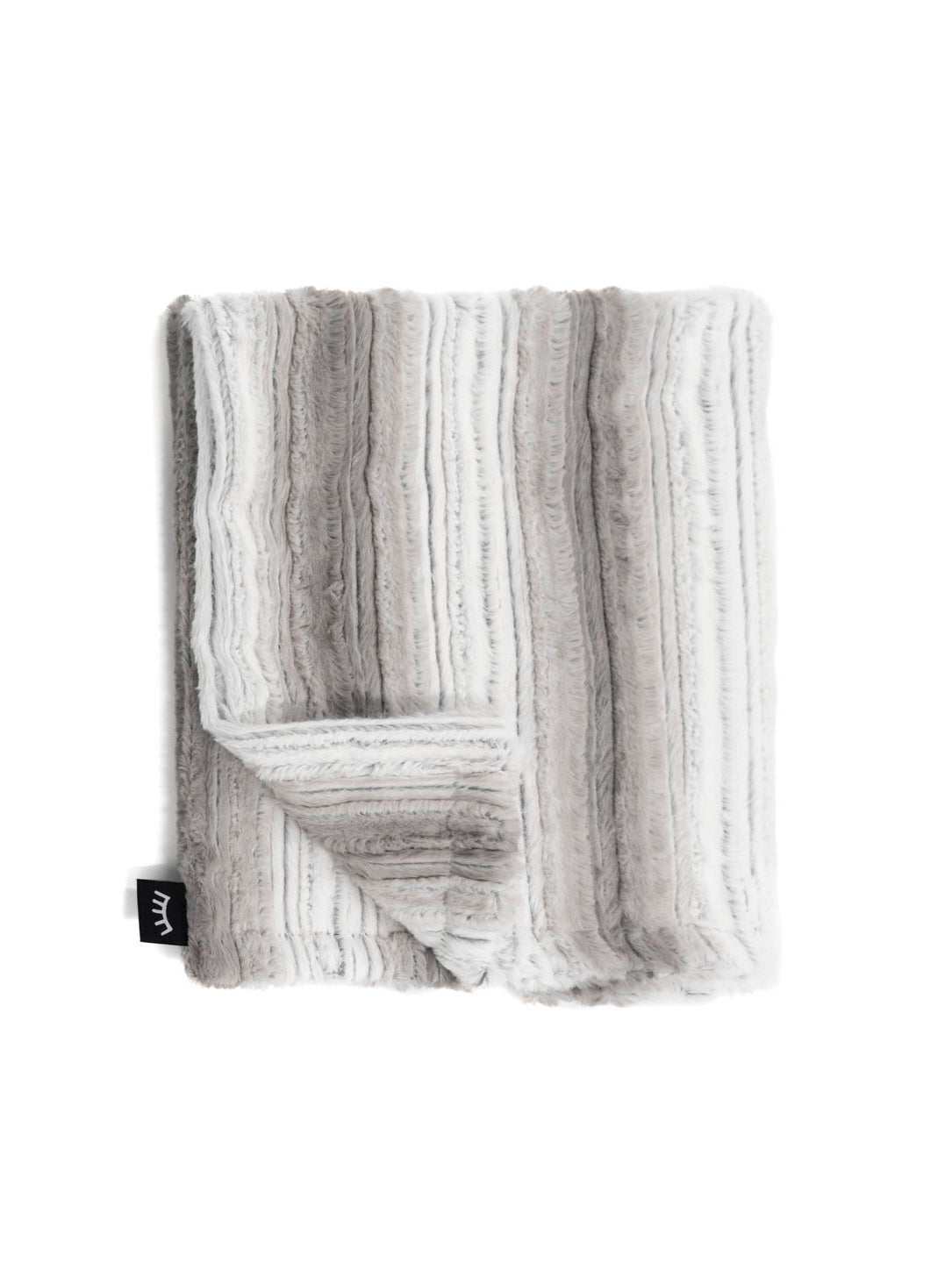 Ombre Plush Grey Minky Blanket