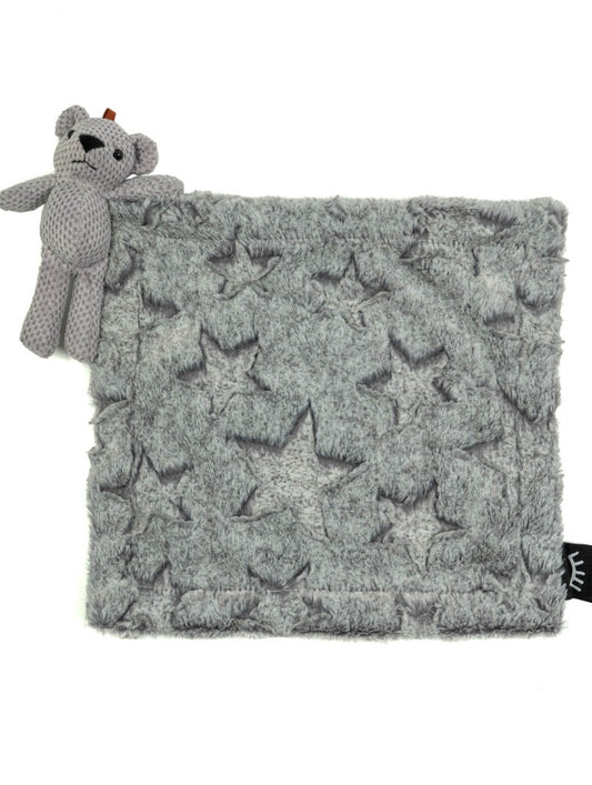 NEW Frosted Grey Stars Bear Lovey