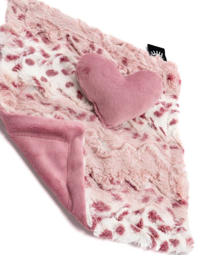 Nature Mauve Heart Minky Lovey