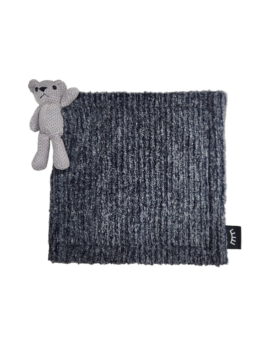 NEW Knit Navy Bear Minky Lovey