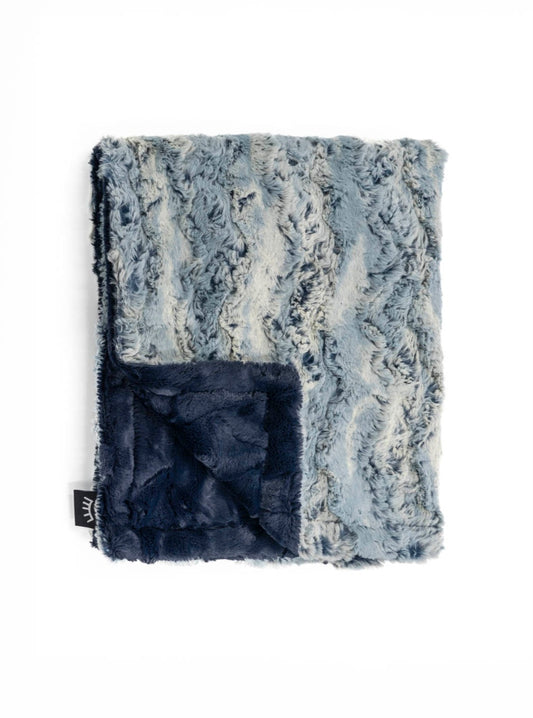 Wild Rabbit Navy Minky Blanket