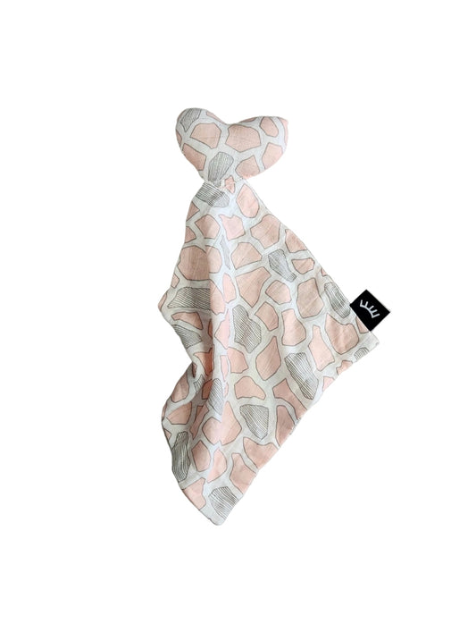 NEW Mauve Heart Muslin Cotton Lovey