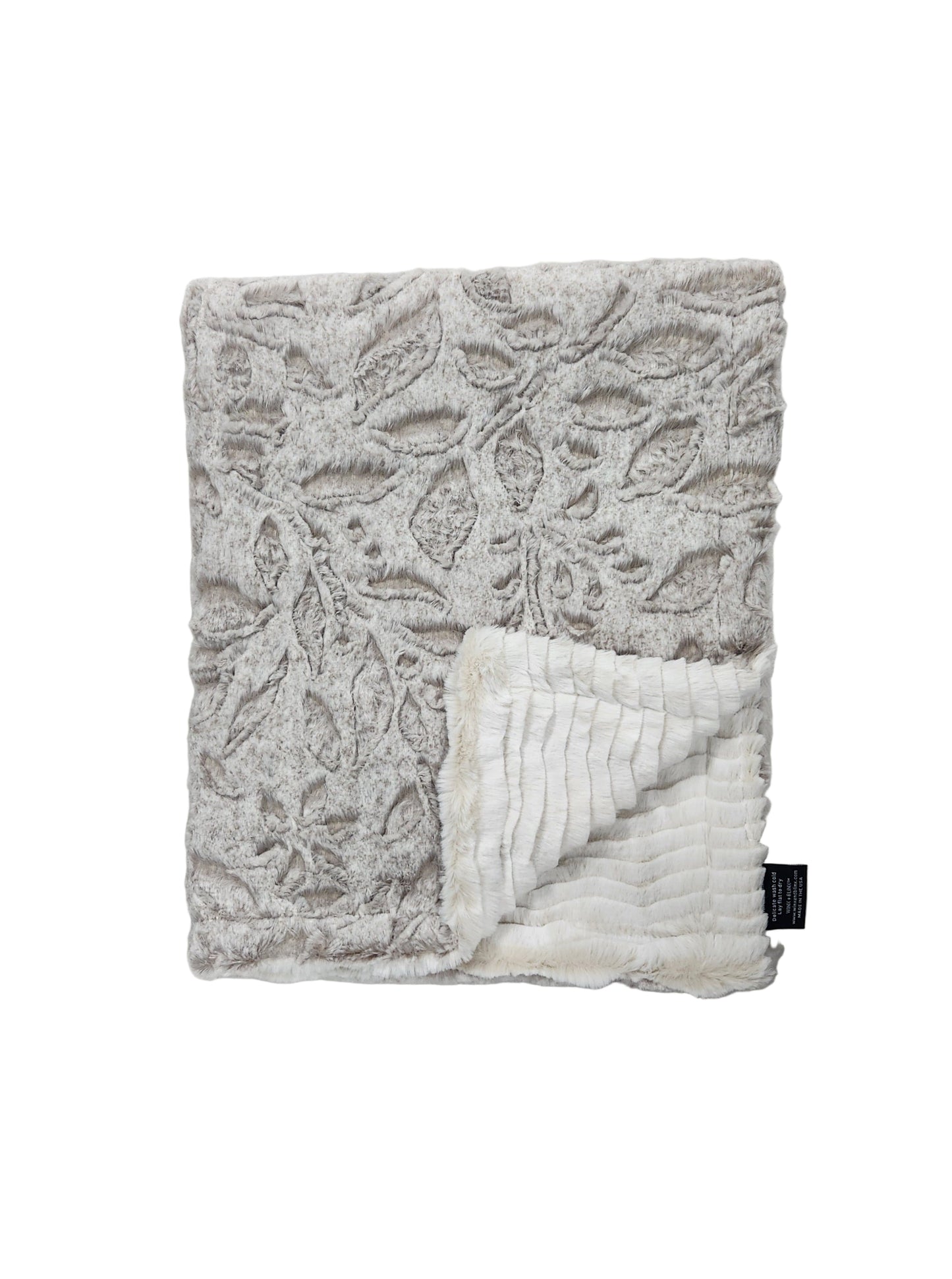 NEW Poppy Taupe Minky Blanket