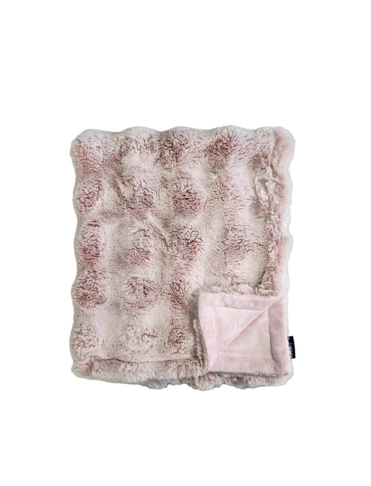 NEW Puff Mauve Minky Blanket
