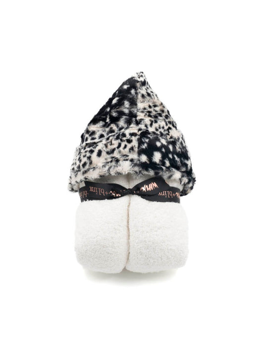 Leopard White Hooded Towel