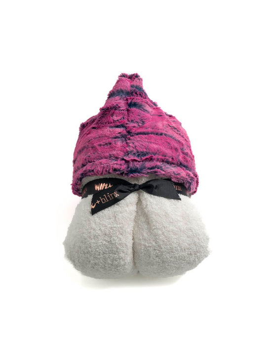 Snowflake Fuschia Hooded Towel