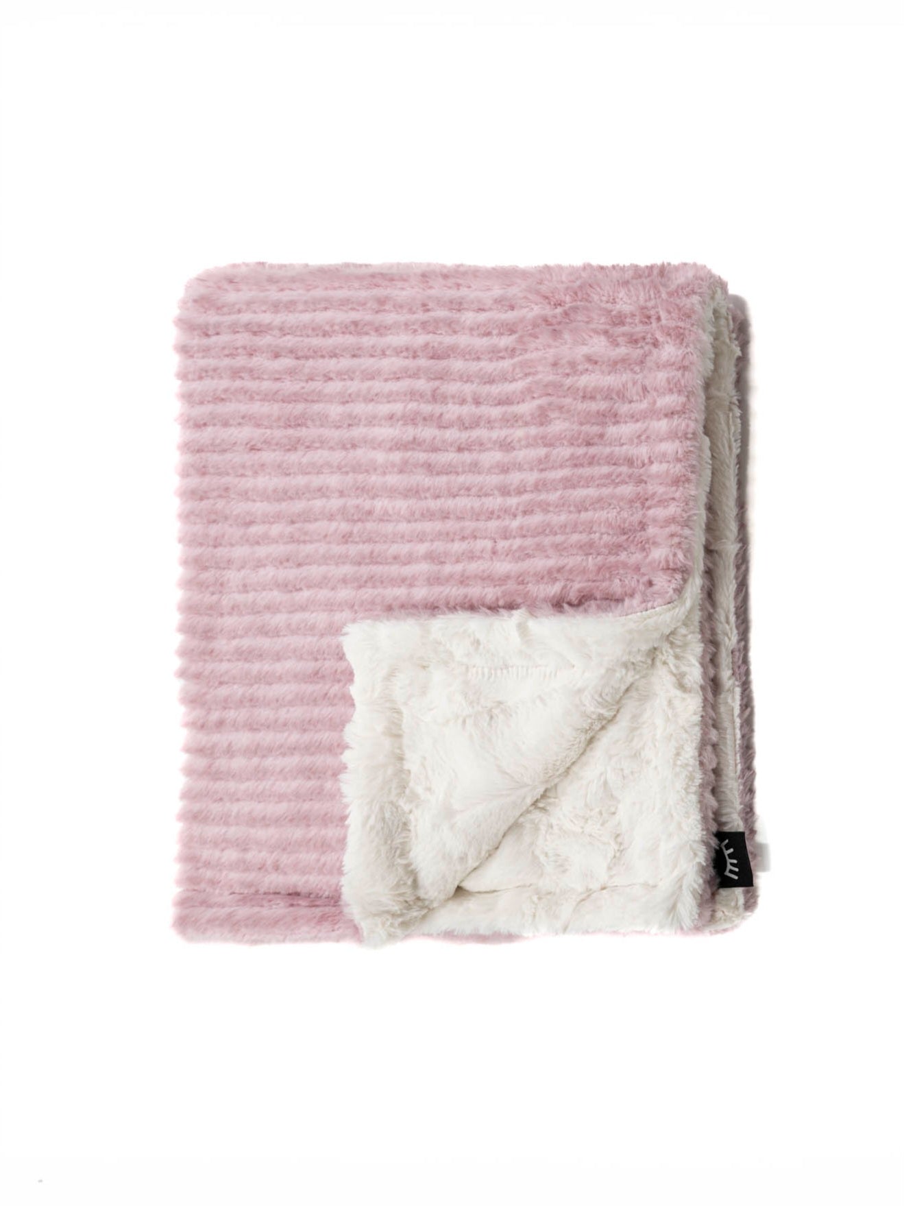 NEW Dakota Mauve Cream Minky Blanket