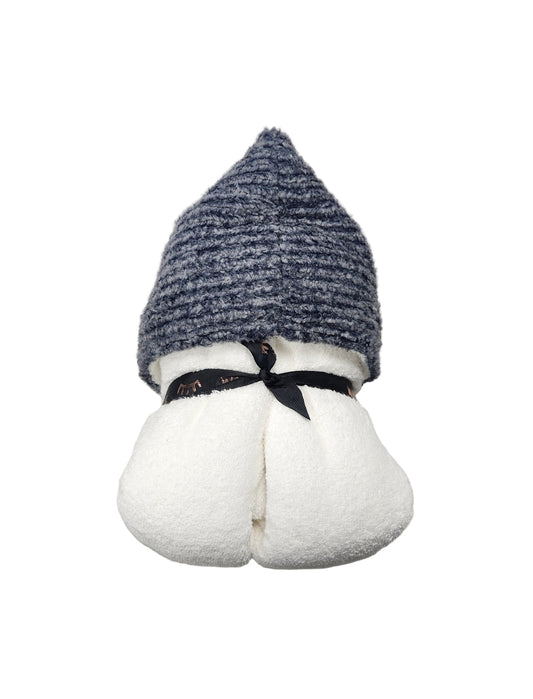 NEW Knit Navy Hooded Towel