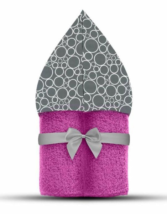 Bubbles Hooded Towel Violet