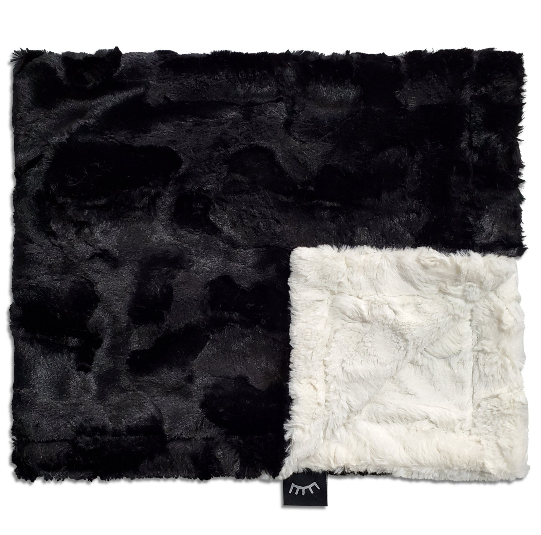 Cream and black online blanket